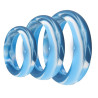 CockzRing Pack 3 Cockrings Silimix Bleus